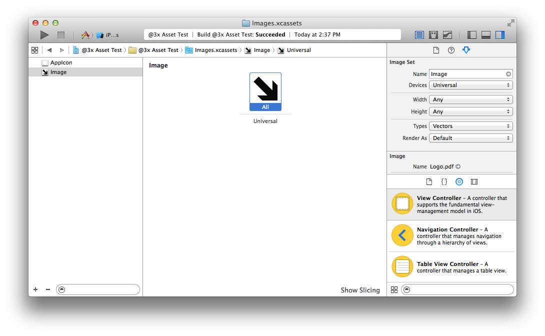 Download Using Vector Images in Xcode 6