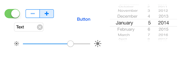 Screenshot of standard anroid controls