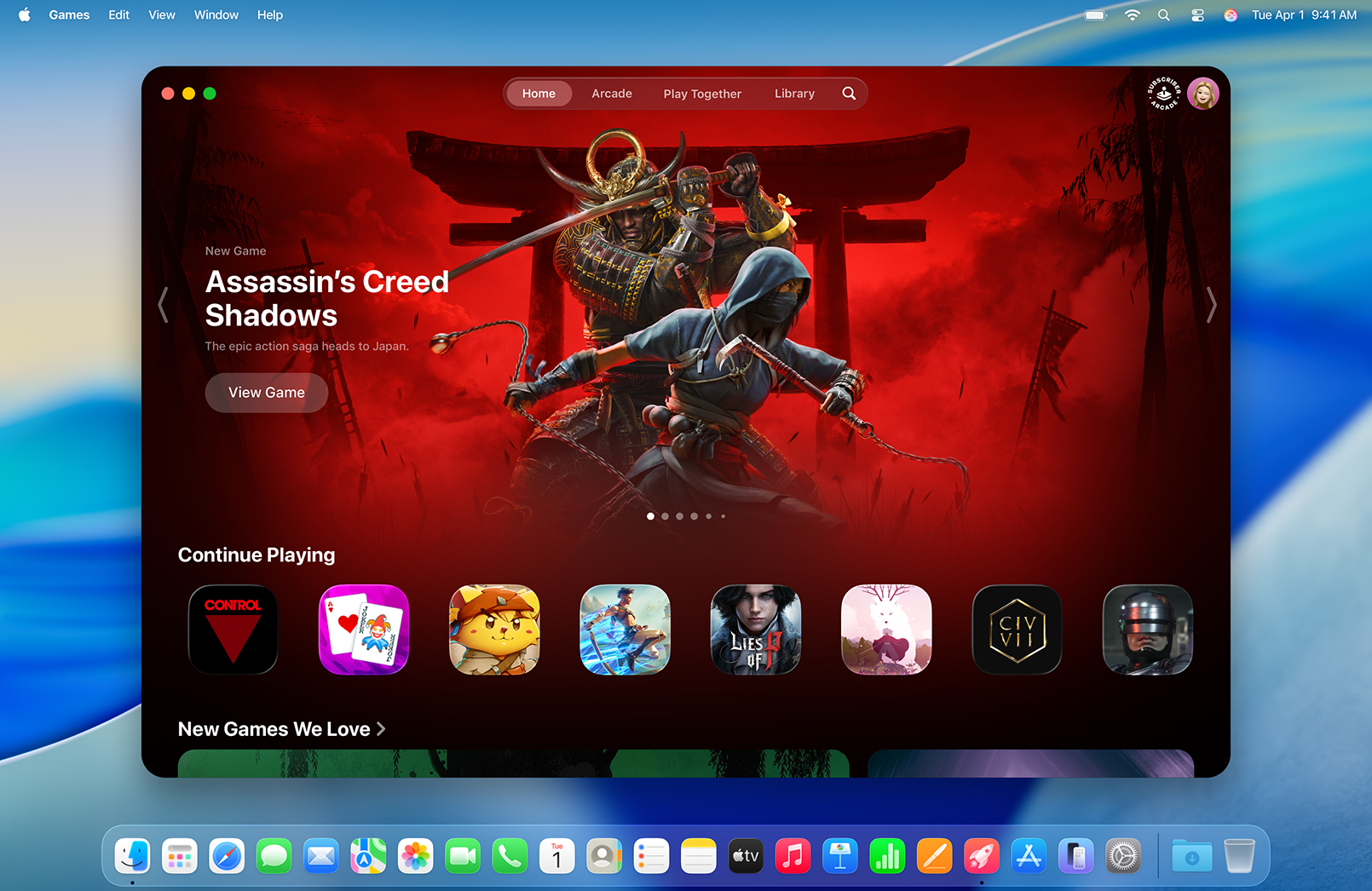 The Games App in macOS 26 Tahoe